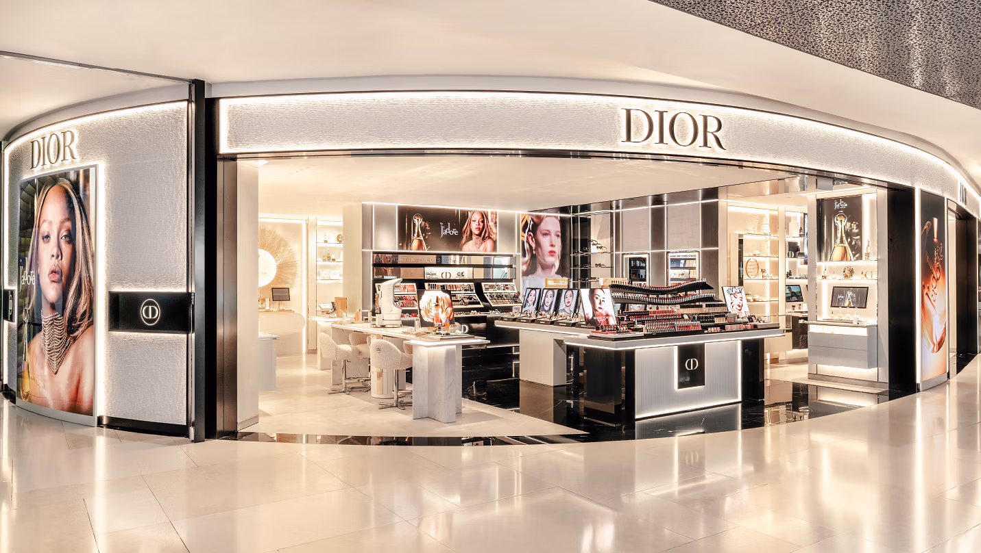 Dior's interior fit out at ION, Singapore, built by Matte Black