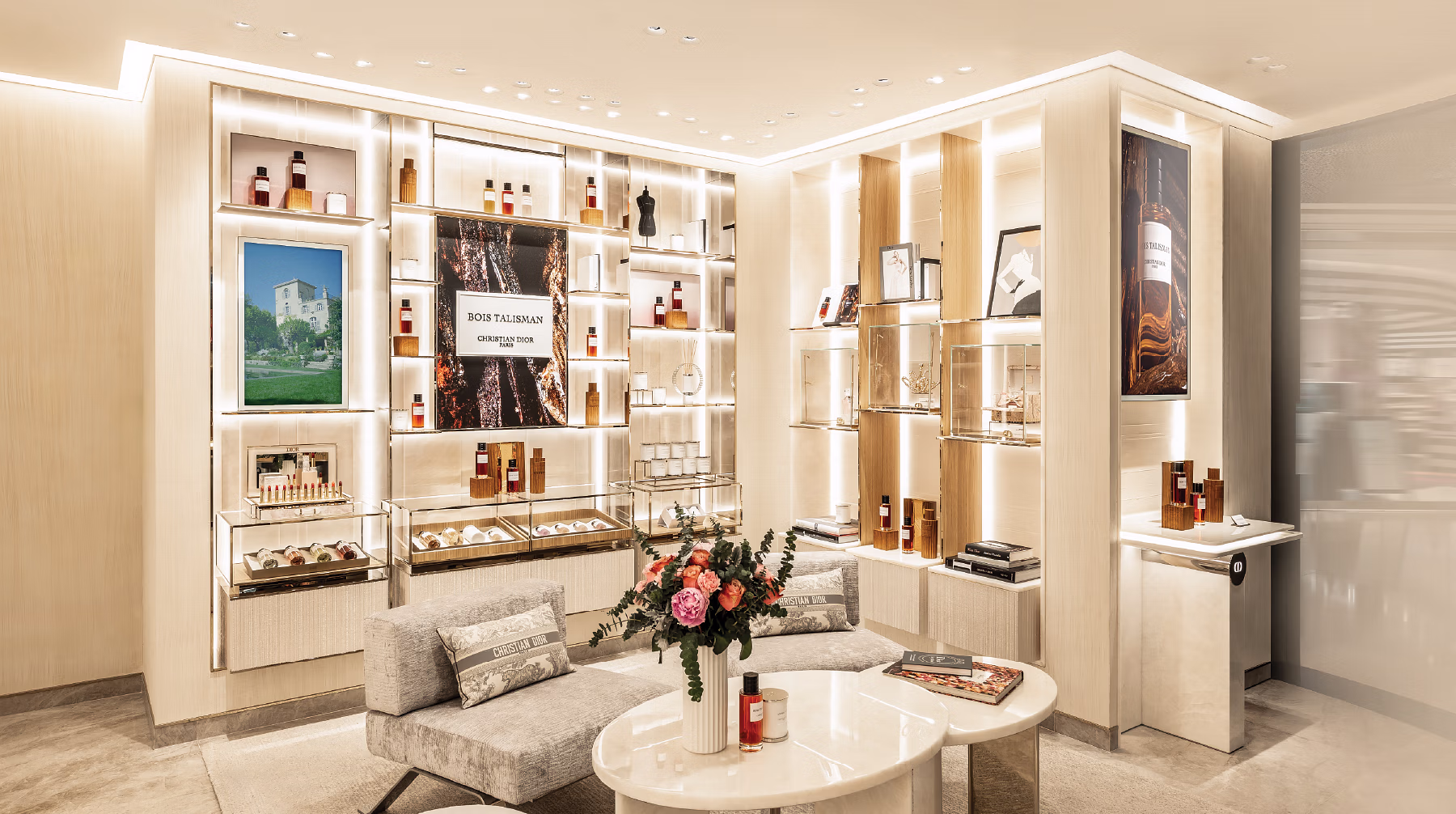 Matte Black's interior fit out for Dior's LCP at ION, Singapore.