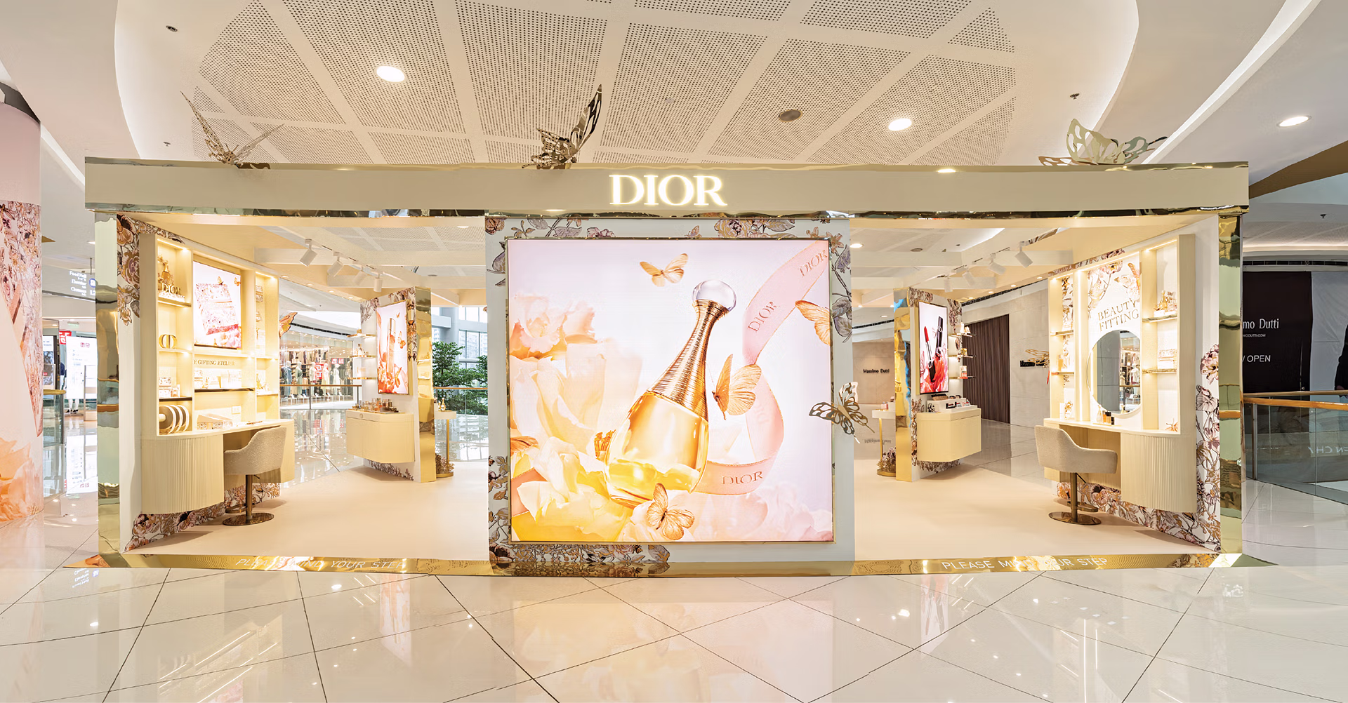 Dior's limited edition pop up store at Mall of Asia, The Philippines, built by Matte Black.