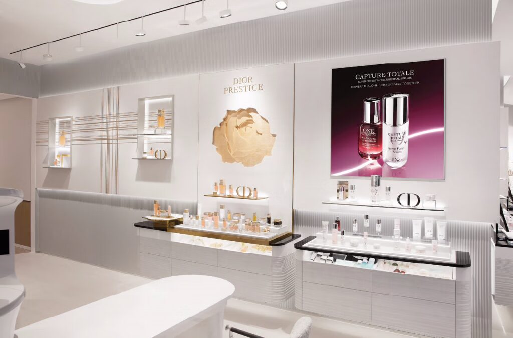 Matte Black's retail interior design for Dior at Marina Bay Sands, Singapore