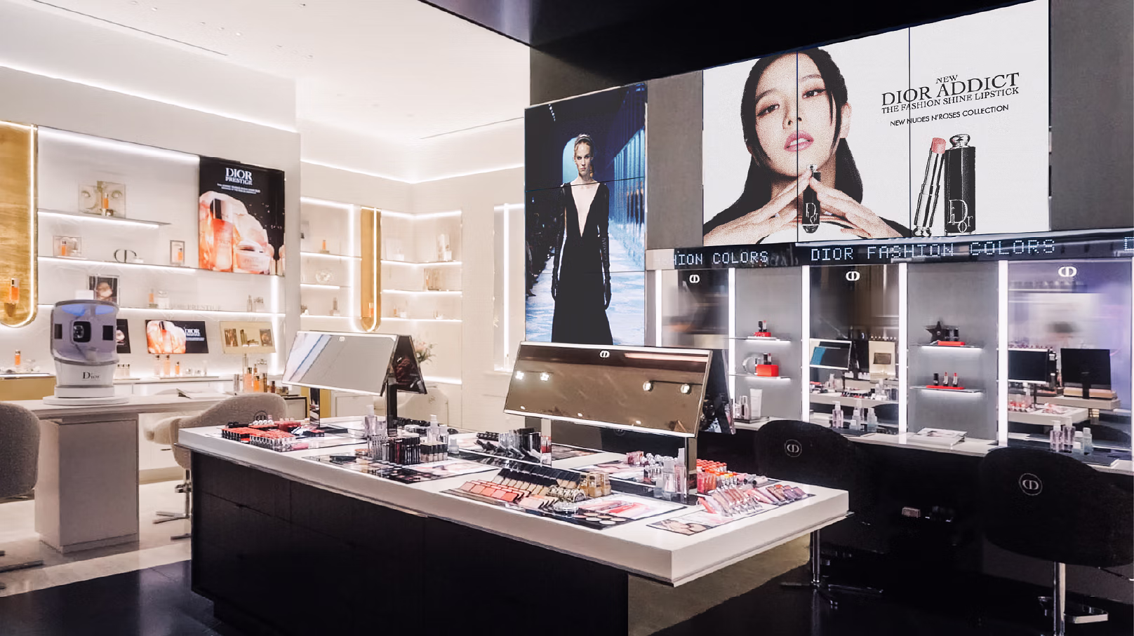 Matte Black's store fit out for Dior in Singapore.