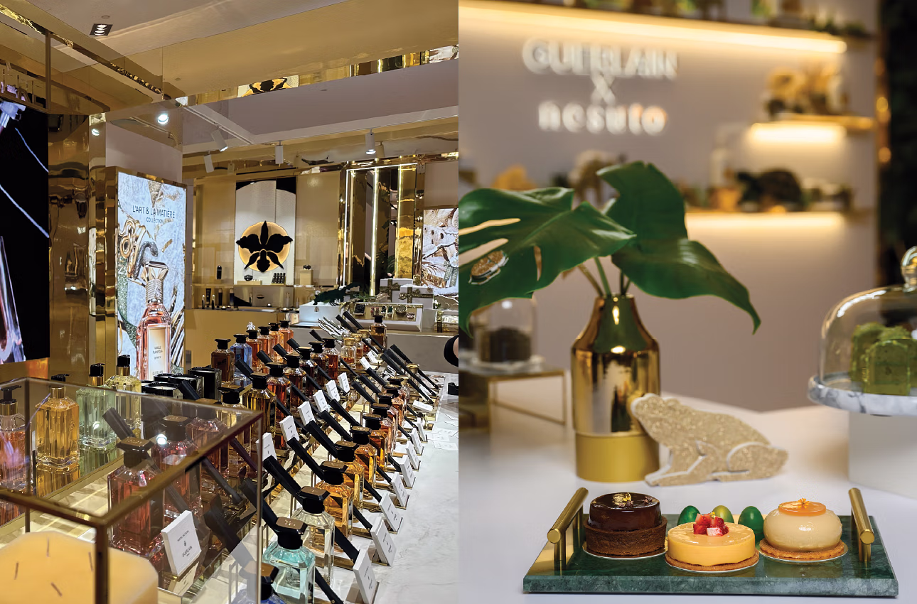 Guerlain's christmas pop up shop at ION Orchard Singapore, by Matte Black.