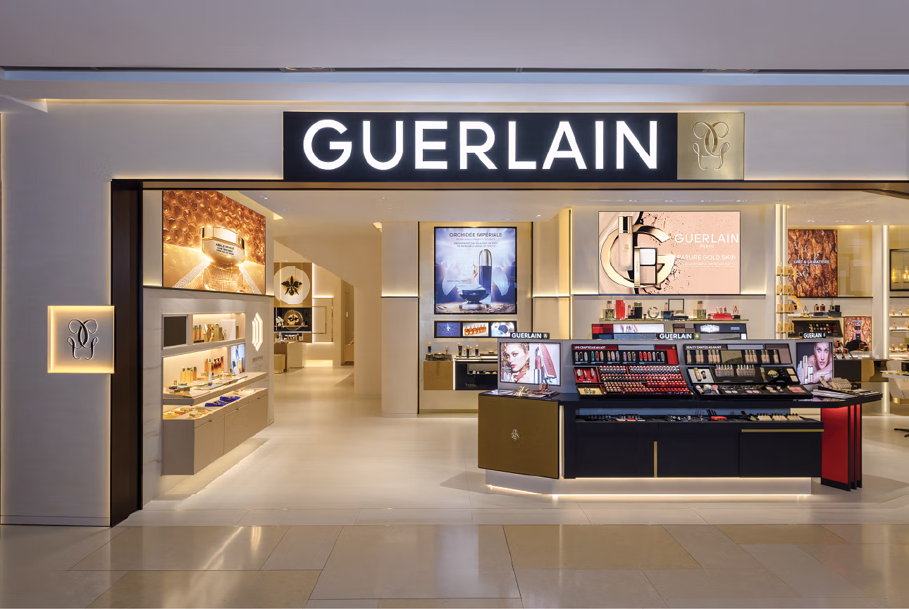 Matte Black's storefront for Guerlain at ION Orchard, Singapore.