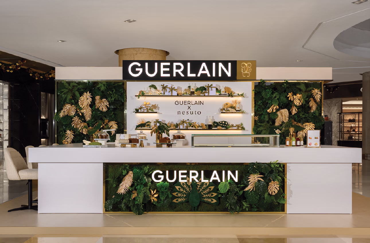 Matte Black's limited edition Christmas pop up for Guerlain.