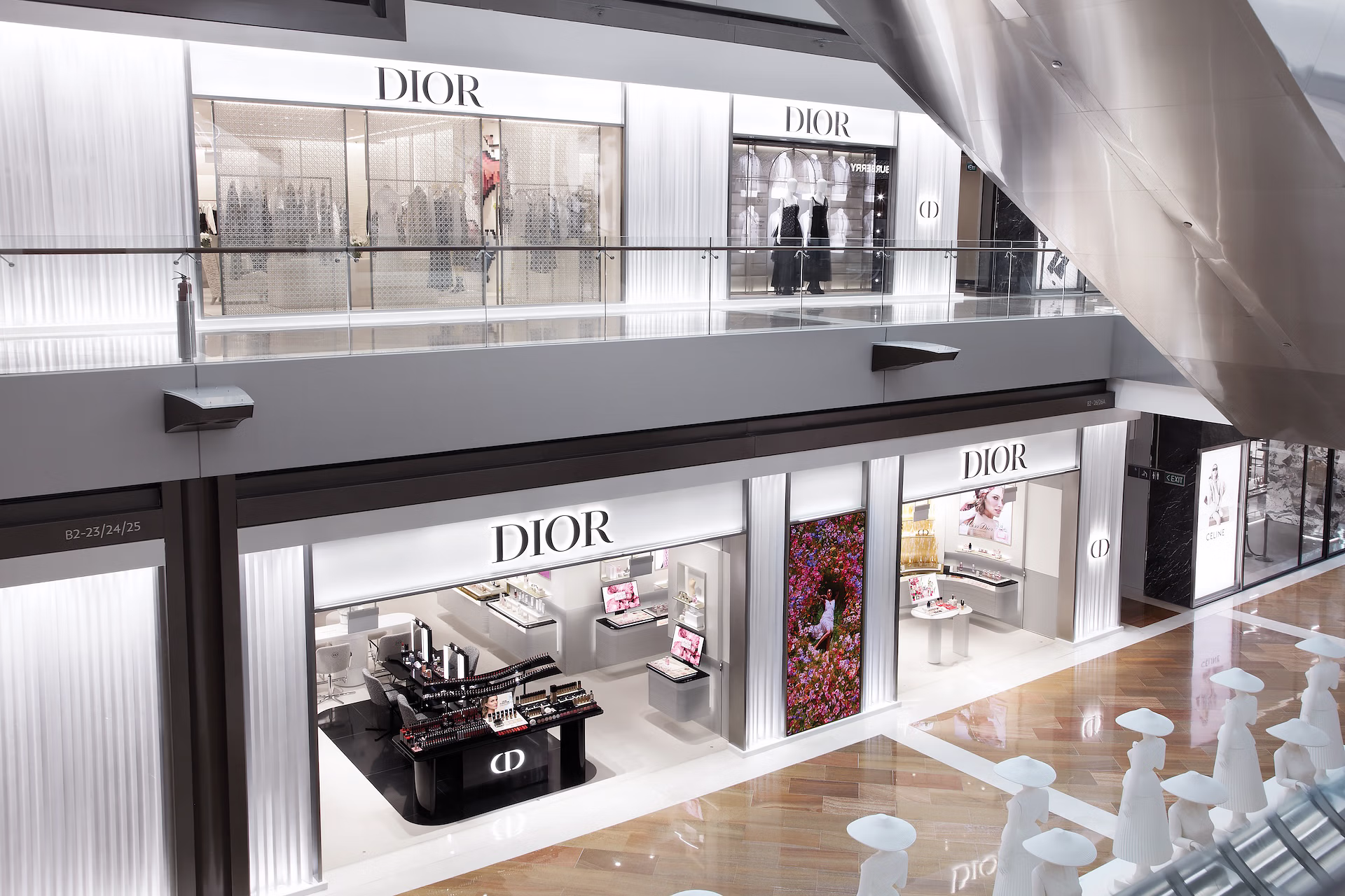 Matte Black's on-site integration for Dior's store