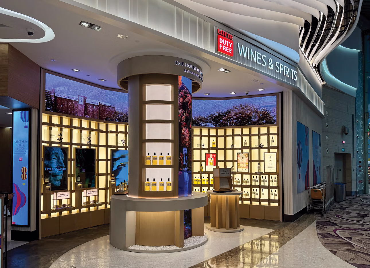 Suntory's store fit out, by Matte Black